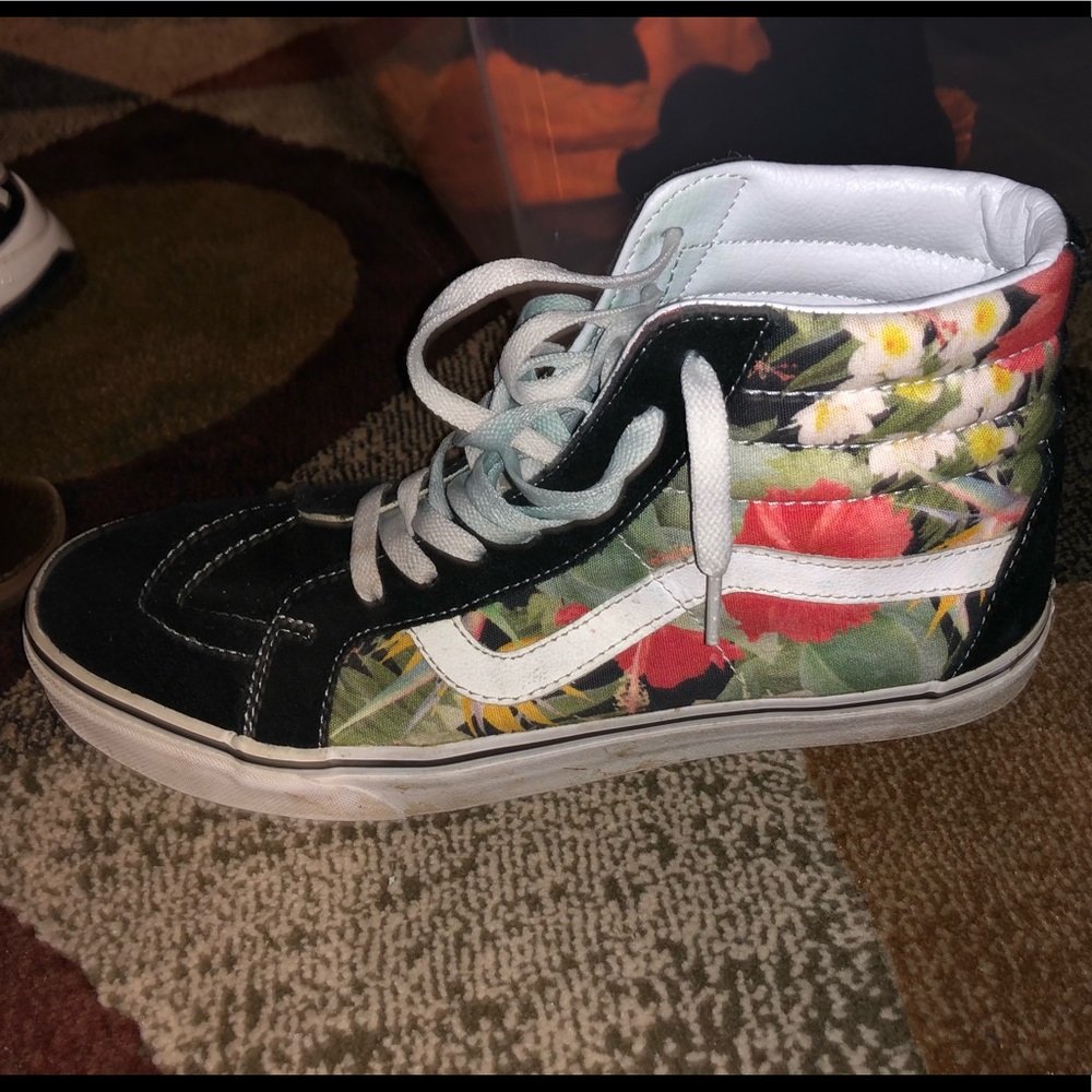 Floral Old Skool High Top Vans